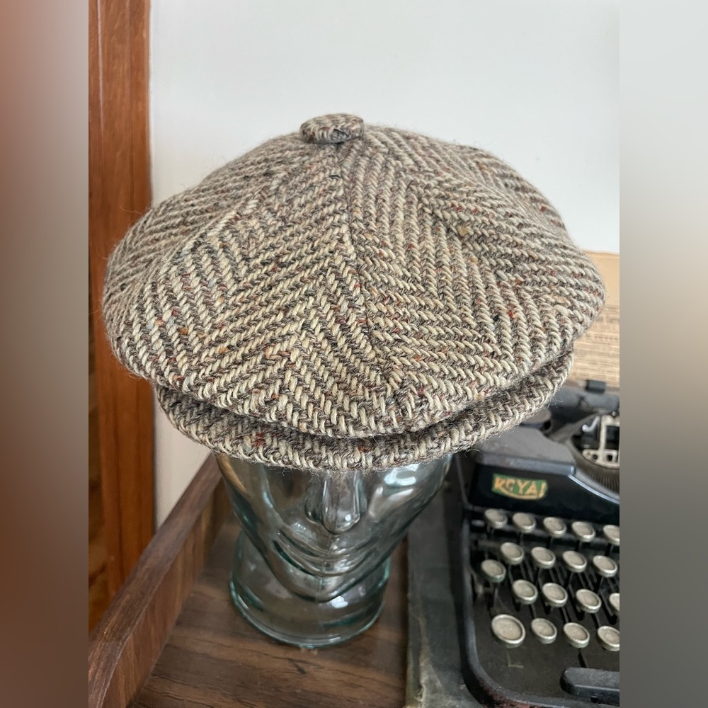 Antique Jonathan Richard Tweed Newsboy Cap - Picture 2 of 13